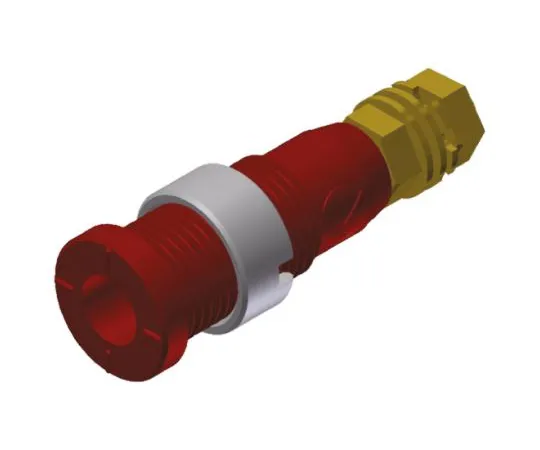 64-0682-01　2mm safety panel socket,red,CAT III　975454701
