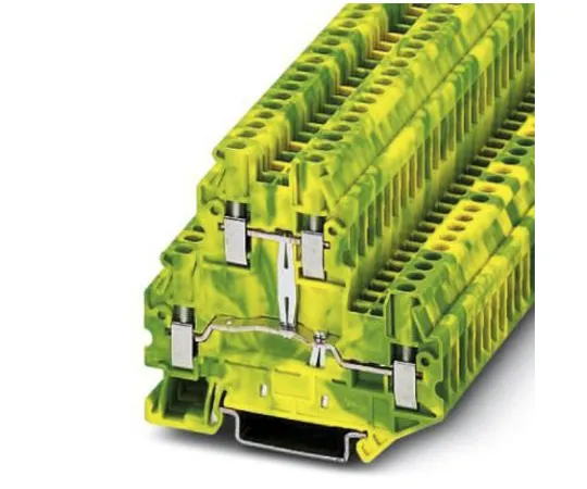 64-1307-03　Phoenix Contact UTTB 2.5-PE Screw Terminal, Screw Terminals, 26 → 12 AWG, 352 V　3044665