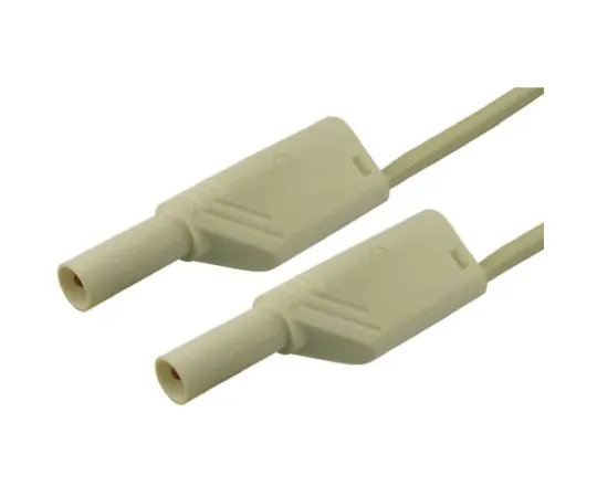 64-0681-58　Hirschmann Test & Measurement Test lead, 32A, 1000V ac/dc, White, 50cm Lead Length　934087107