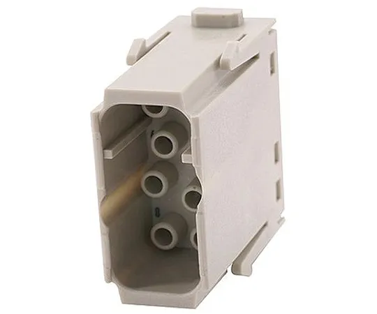 64-1312-09　Han-Modular Series Cable Mount Quick Lock Module, Male, 8 Way, 16A, 400 V　09140082634