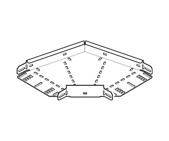 64-1282-15　Legrand Heavy Duty 90° Flat B*** Hot Dip Galvanised Steel Cable Tray B***, 150 mm Width, 50mm Depth　SRFB150G