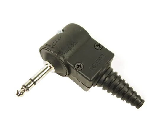 64-1309-90　RS PRO 6.35 mm Cable Mount Stereo Jack Jack Plug, 3 Pole　805-1637