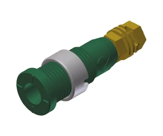 64-0682-03　2mm safety panel socket,green,CAT III　975454704