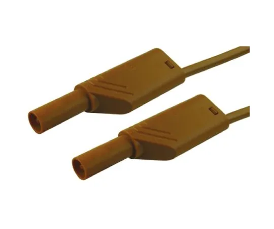 64-0681-72　Hirschmann Test & Measurement Test lead, 32A, 1000V ac/dc, Brown, 2m Lead Length　934089105