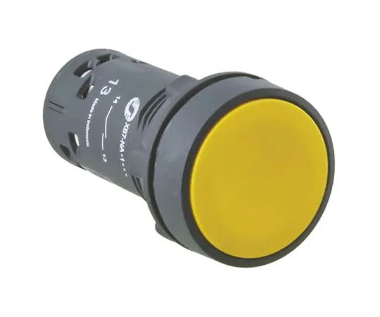 64-1372-26　Schneider Electric, Harmony XB7 Yellow Round Push Button, NO/NC, 22mm Spring Return Screw　XB7NA85