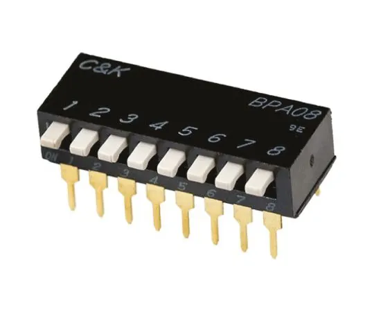 64-1259-59　2 Way Through Hole DIP Switch SPST, Side Actuator　BPA02B