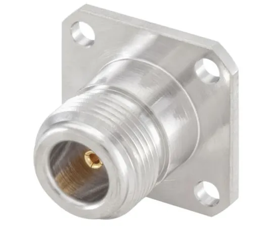 64-1398-83　Rosenberger 50Ω Straight Panel Mount N Type Connector, jack, Solder Termination, 0 → 11GHz　53K401-200N5