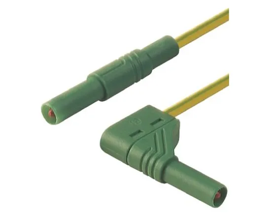 64-0681-54　Hirschmann Test & Measurement Test lead, 32A, 1000V ac/dc, Green, Yellow, 1m Lead Length　934083188