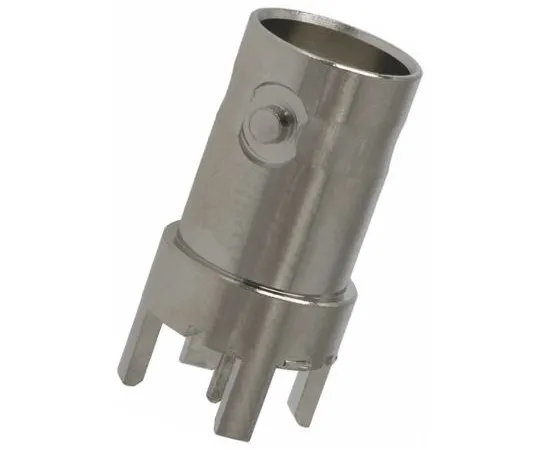 64-1412-45　TE Connectivity BNC Series Straight 50Ω PCB Mount BNC Connector, jack, Nickel, Through Hole Termination　5222420-1