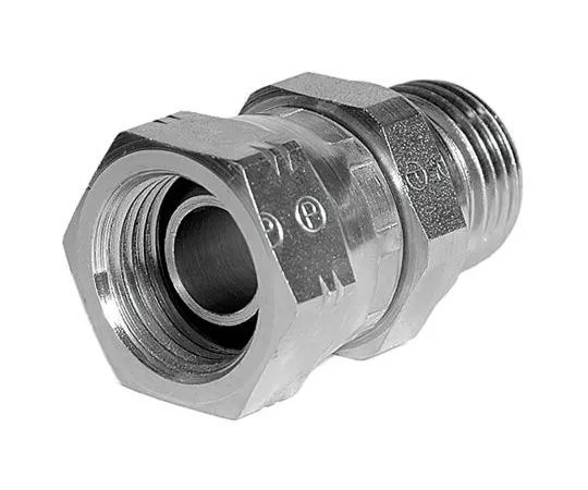 64-1276-60　Parker Hydraulic Straight Threaded Adapter 12-12F6MK4S, Connector A G 3/4 Female, Connector B G 3/4 Male　12-12F6MK4S