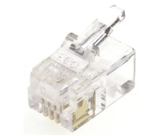 64-1410-92　MH Connectors 4P4C Straight Cable Mount UTP RJ22 Modular Plug Connector, Plug　MHRJ114P4CR
