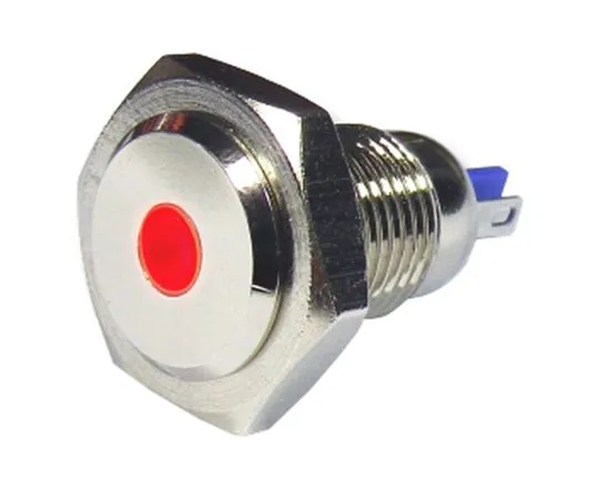 64-1402-90　RS PRO Red Indicator, 24 V, 12mm Mounting Hole Size, Lead Wires Termination, IP67　820-0586
