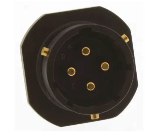 64-1362-23　Amphenol 62GB Series, 4 Way Cable Mount MIL Spec Circular Connector Receptacle, Pin Contacts,Shell Size 14, Bayonet　62GB-51T14-04PN