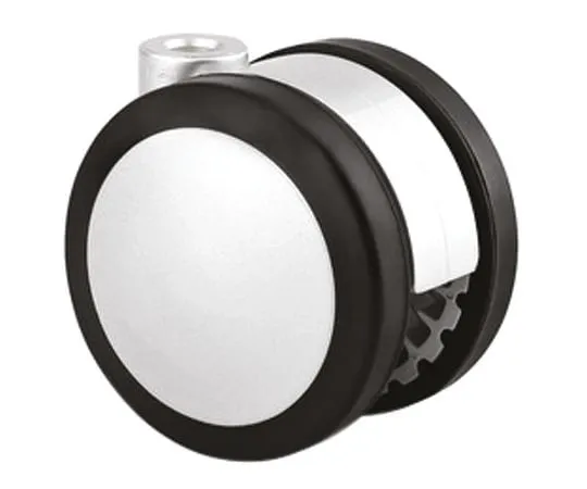 64-1268-38　Tente Stem Swivel Castors 5920UAI075L51-10 DM22 RL9006, 80kg, PUR tyres　5920UAI075L51-10 DM22 RL9006