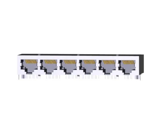 64-1408-17　TE Connectivity 5558525 Series, Female Cat5e RJ45 Socket　5558525-1