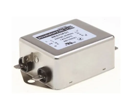 64-1323-08　Roxburgh EMC RES70 Series 1A 250 V ac DC → 400Hz Chassis Mount RFI Filter, with Fast-On Terminals, Single Phase　RES70F01