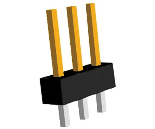 64-1277-41　TE Connectivity AMPMODU MOD II, 3 Way, 1 Row, Straight Pin Header　5-146285-3