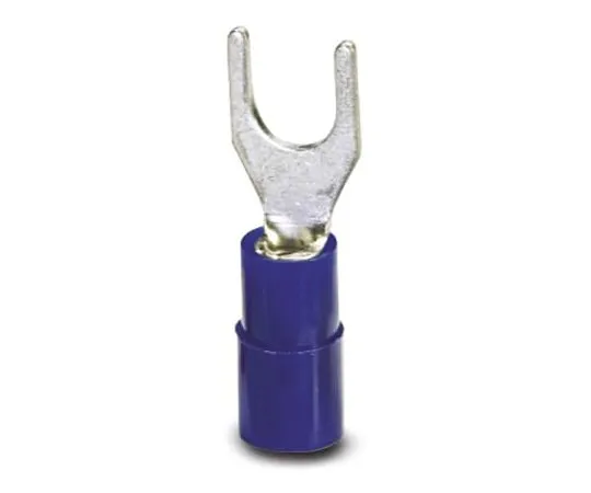64-1308-38　Phoenix Contact C-FCI 2.5/M4 Series Uninsulated Crimp Spade Connector, 1.5mm² to 2.5mm², M4 Stud Size, Blue　3240039