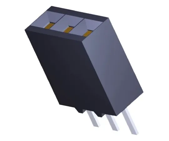 64-1258-47　TE Connectivity AMPMODU MOD II Series 2.54mm Pitch 4 Way 1 Row Straight PCB Socket, Through Hole, Solder Termination　5-534237-2