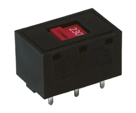 64-1260-21　Through Hole Slide Switch Double Pole Double Throw (DPDT) 5 A @ 250 V ac Slide　V80212MS02Q