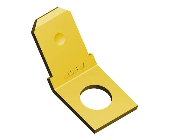64-1276-85　TE Connectivity FASTON .250 Series , 45° Mount Angle Stud Mount Tab Terminal, 6.35 x 0.81mm　60465-1
