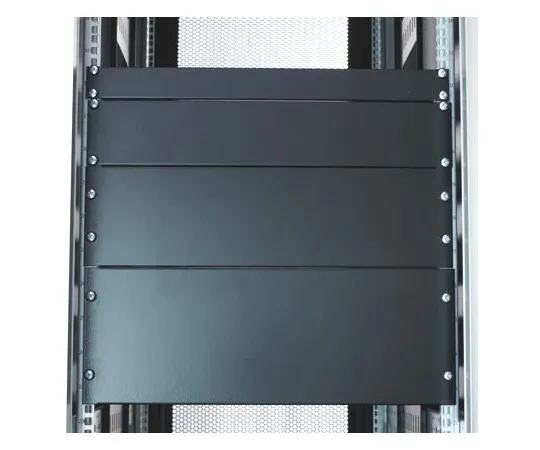 64-1294-52　19-inch Blanking Panel, 1U, Grey, Steel　802-0226