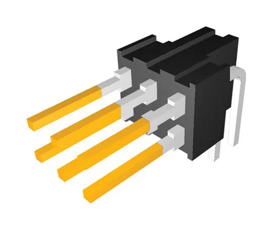 64-1277-43　TE Connectivity AMPMODU MOD II, 6 Way, 2 Row, Right Angle PCB Header　87230-3