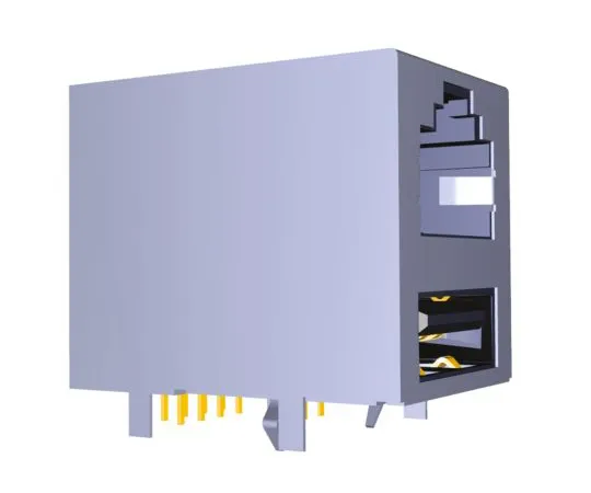 64-1407-87　TE Connectivity 11775855 Series, Female Cat3 RJ45 Socket　1-1775855-1