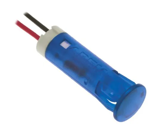 64-0675-35　Apem Blue Indicator, Lead Wires Termination, 24 V dc, 10mm Mounting Hole Size　QS103XXB24