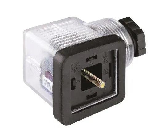 64-1344-25　RS PRO 3P+E DIN 43650 A, Female Solenoid Valve Connector, 48 V dc Voltage　811-8326