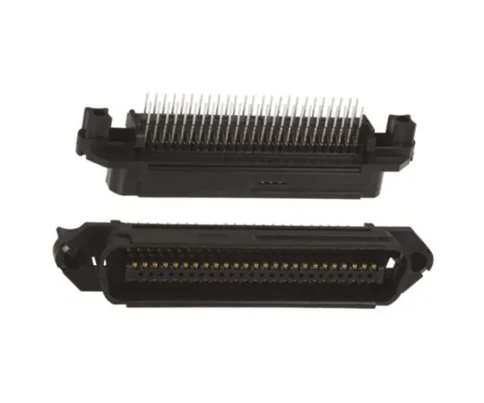 64-1277-96　TE Connectivity CHAMP Series 2.16mm Pitch 50 Way 1 Row Straight PCB Socket, PCB Mount, Screw Down Termination　5552116-1