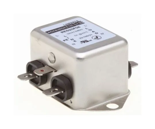 64-1322-91　Roxburgh EMC RES20 Series 6A 250 V ac DC → 400Hz Chassis Mount RFI Filter, with Fast-On Terminals, Single Phase　RES20F06