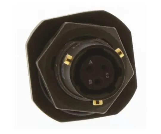 64-1362-48　Amphenol 62GB Series, 3 Way Panel Mount MIL Spec Circular Connector Receptacle, Socket Contacts,Shell Size 8, Bayonet　62GB-57A08-98SN