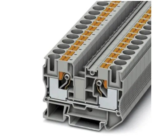64-1303-33　Phoenix Contact, PT 10 Series , 1 kV Feed Through Terminal Block, Push In Termination　3212120