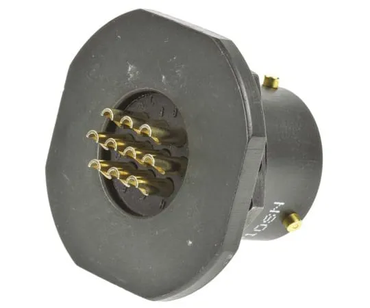64-1362-55　Amphenol 62GB Series, 10 Way Panel Mount MIL Spec Circular Connector Receptacle, Socket Contacts,Shell Size 12, Bayonet　62GB-57A12-10SN