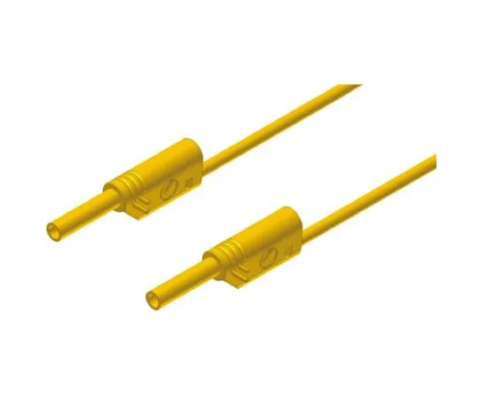 64-0682-43　Hirschmann 2 mm Test lead, 10A, 1000V ac/dc, Yellow, 200cm Lead Length　975698703