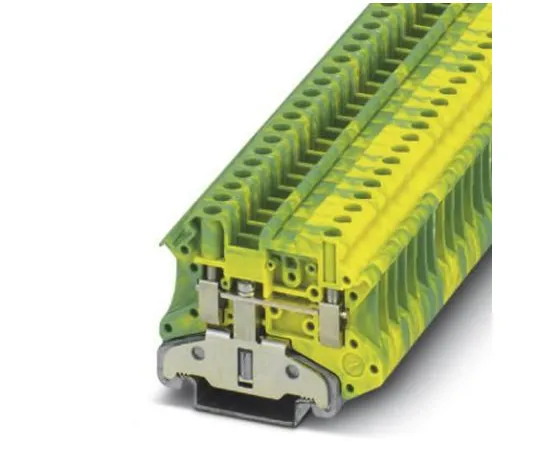 64-1307-11　Phoenix Contact, UT 4-MTD-PE/S Series , 690 V Feed Through Terminal Block, Screw Termination　3046207