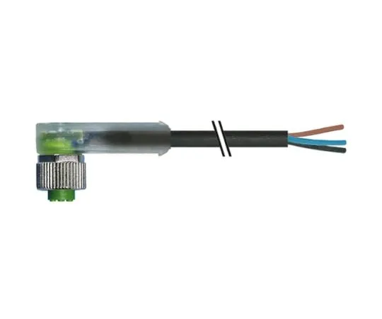 64-1278-79　Murrelektronik Limited, 7000 Series, Right Angle M12 to Unterminated Cable assembly, 3m Cable　7000-12421-6340300