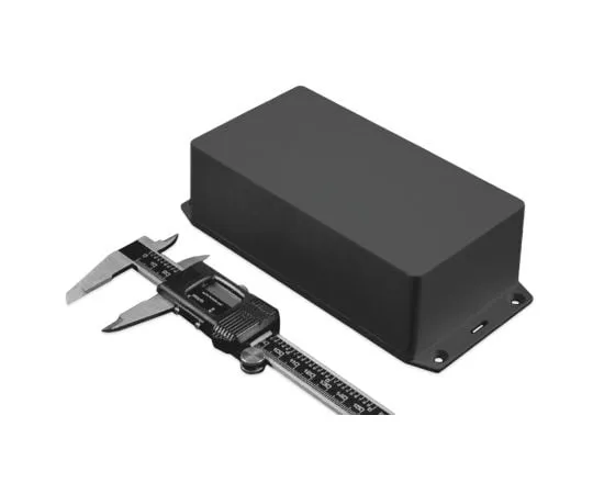 64-1389-09　Hammond 1591, ABS Enclosure, IP54, Flanged, 121.44 x 66.94 x 37.25mm　1591XXCSFLBK