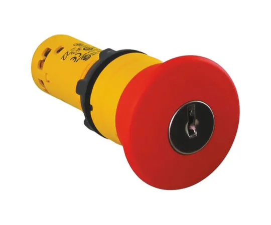 64-1372-36　Schneider Electric Harmony, Red, Key Reset 40mm Round Head Emergency Button　XB7NS9444