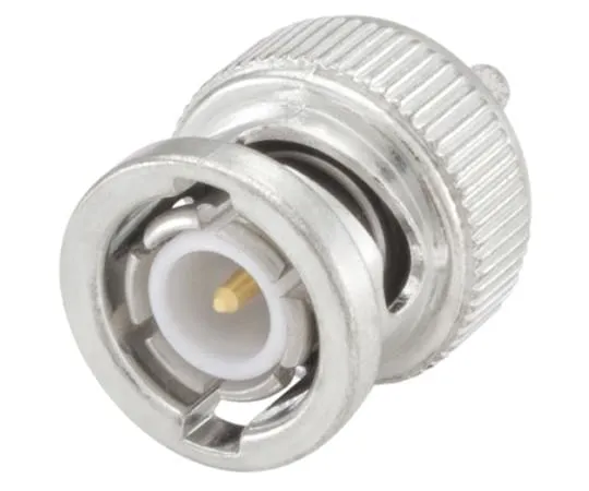 64-1398-54　Rosenberger BNC Series Straight 50Ω Cable Mount BNC Connector, Plug, Flash White Bronze, Crimp Termination, RG174 A/U,　51S107-802N5