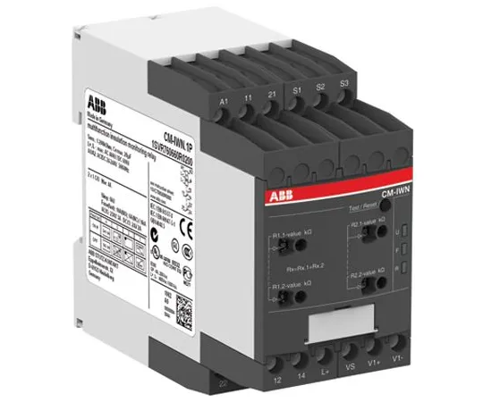 64-1321-27　ABB Insulation Monitoring Relay With DPDT Contacts, 24 → 240 V ac/dc　1SVR760660R0200  CM-IWN.1P