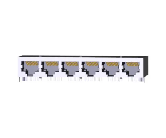 64-1408-18　TE Connectivity 5558525 Series, Female Cat5e RJ45 Socket　5558525-1