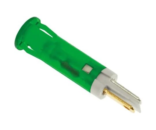 64-0675-06　Apem Green Indicator, Faston, Solder Lug Termination, 24 V dc, 8mm Mounting Hole Size　QS81XXG24