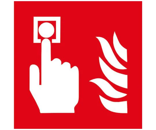 64-1358-52　RS PRO Plastic Fire Safety Sign, Assembly Point Sign With Pictogram Only, 200 x 200mm　813-4625