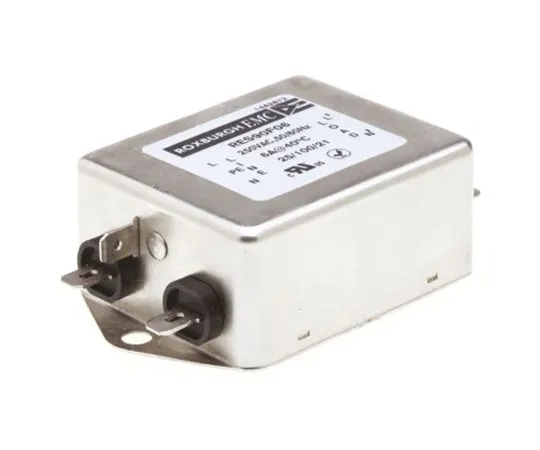 64-1323-14　Roxburgh EMC RES90 Series 6A 250 V ac DC → 60Hz Chassis Mount RFI Filter, with Fast-On Terminals, Single Phase　RES90F06