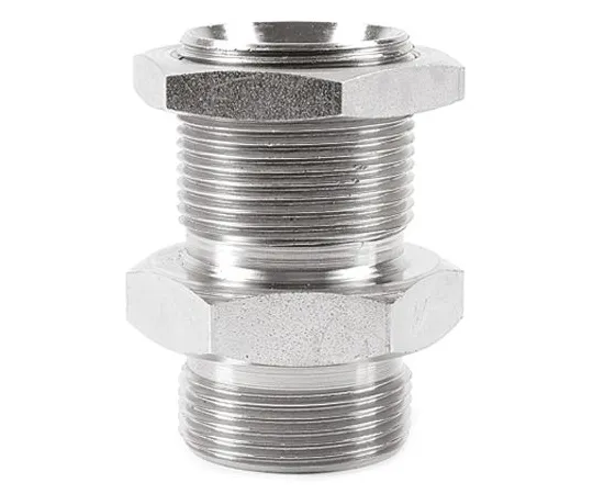 64-1276-30　Parker Hydraulic Straight Threaded Adapter 6WMK4WL4NMS, Connector A G 3/8 Male, Connector B G 3/8 Male　6WMK4WL4NMS
