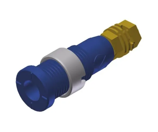 64-0682-02　2mm safety panel socket,blue,CAT III　975454702