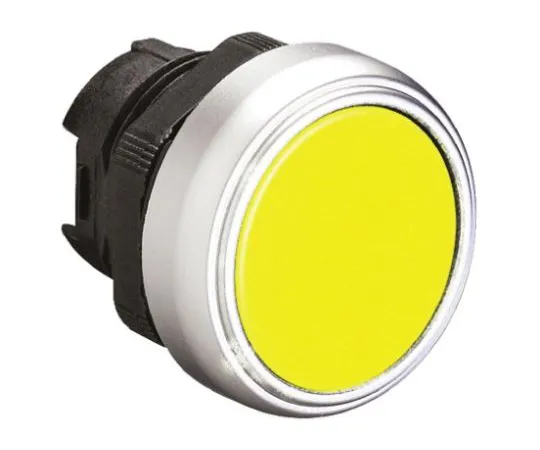 64-1249-51　Lovato Platinum Series, Yellow Push Button Head, Spring Return, 22.3mm Cutout　LPCB105