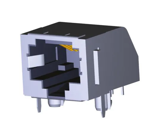 64-1408-11　TE Connectivity 5555153 Series, Female Cat3 RJ45 Socket　5555153-5